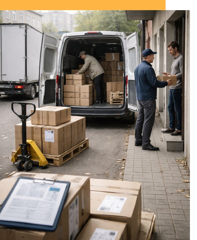 Доставка грузов от двери до двери с таможней от 48240 руб.