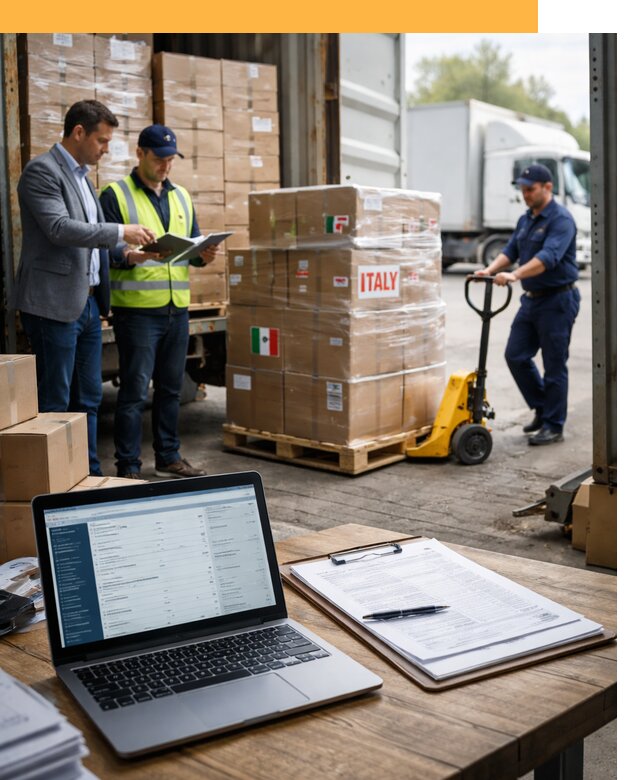 Доставка грузов из Италии: морские и авиаперевозки от 19296