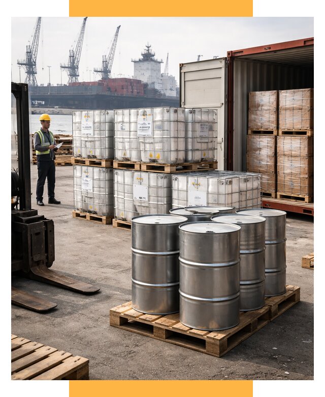 Доставка химического сырья из Индии от 268000 р. | СетСервис-Дмв