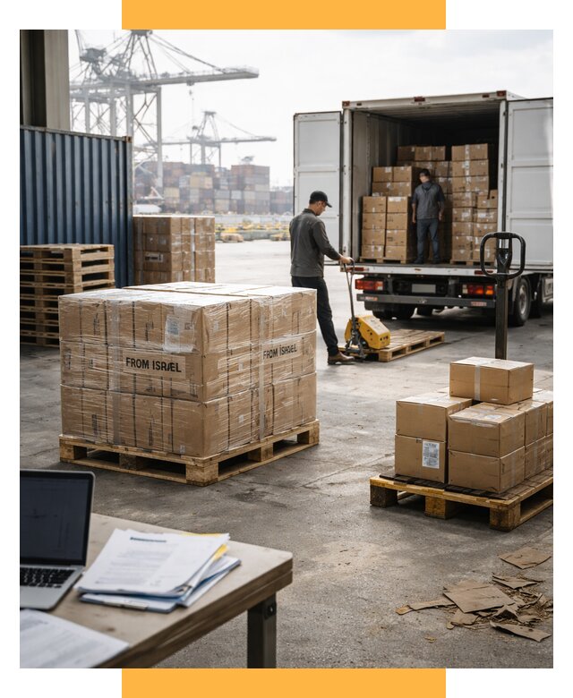 Доставка грузов из Израиля от 16080 р., логистика от СетСервис-Дмв