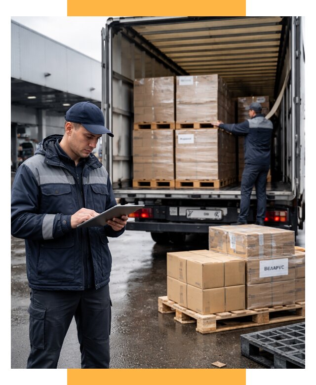 Доставка грузов из Беларуси от 16080 р. логистика СетСервис-Дмв