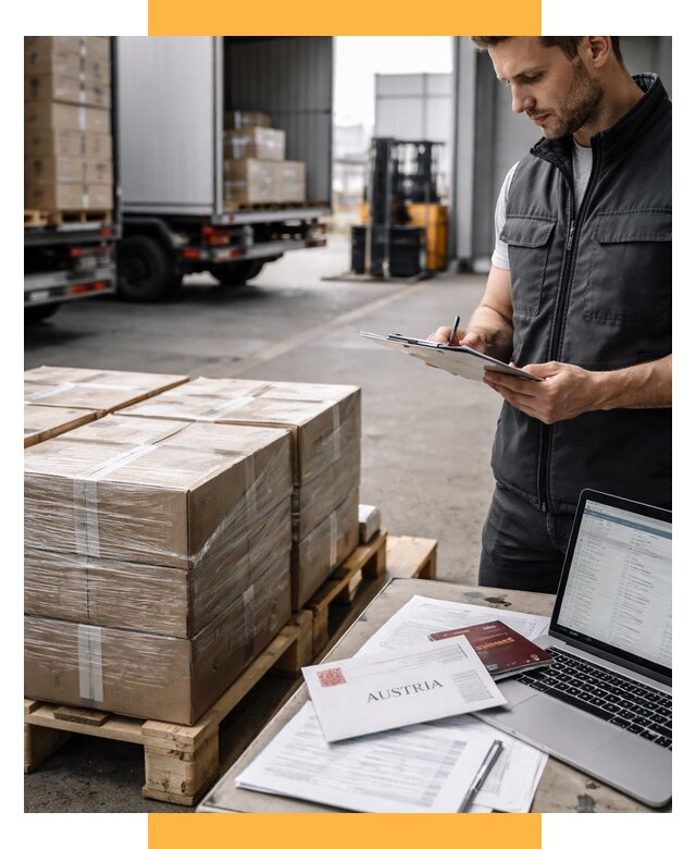 Доставка в Австрию от 69680 р. Логистика и экспорт СетСервис-Дмв