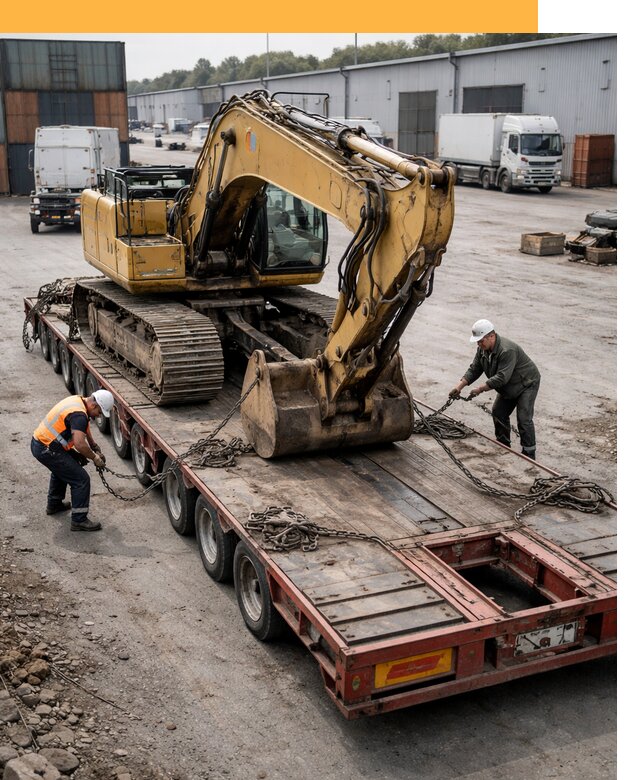 Перевозка спецтехники по России и миру от 48240 руб