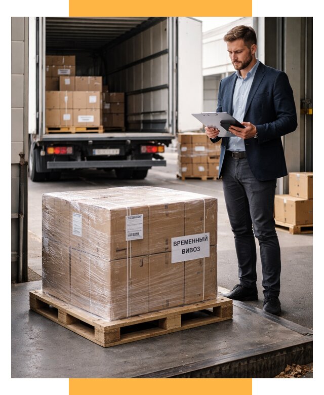 Временный вывоз товаров под ключ от 8576 р. | СетСервис-Дмв