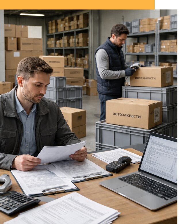 Таможенное оформление автозапчастей по выгодным тарифам от 9112